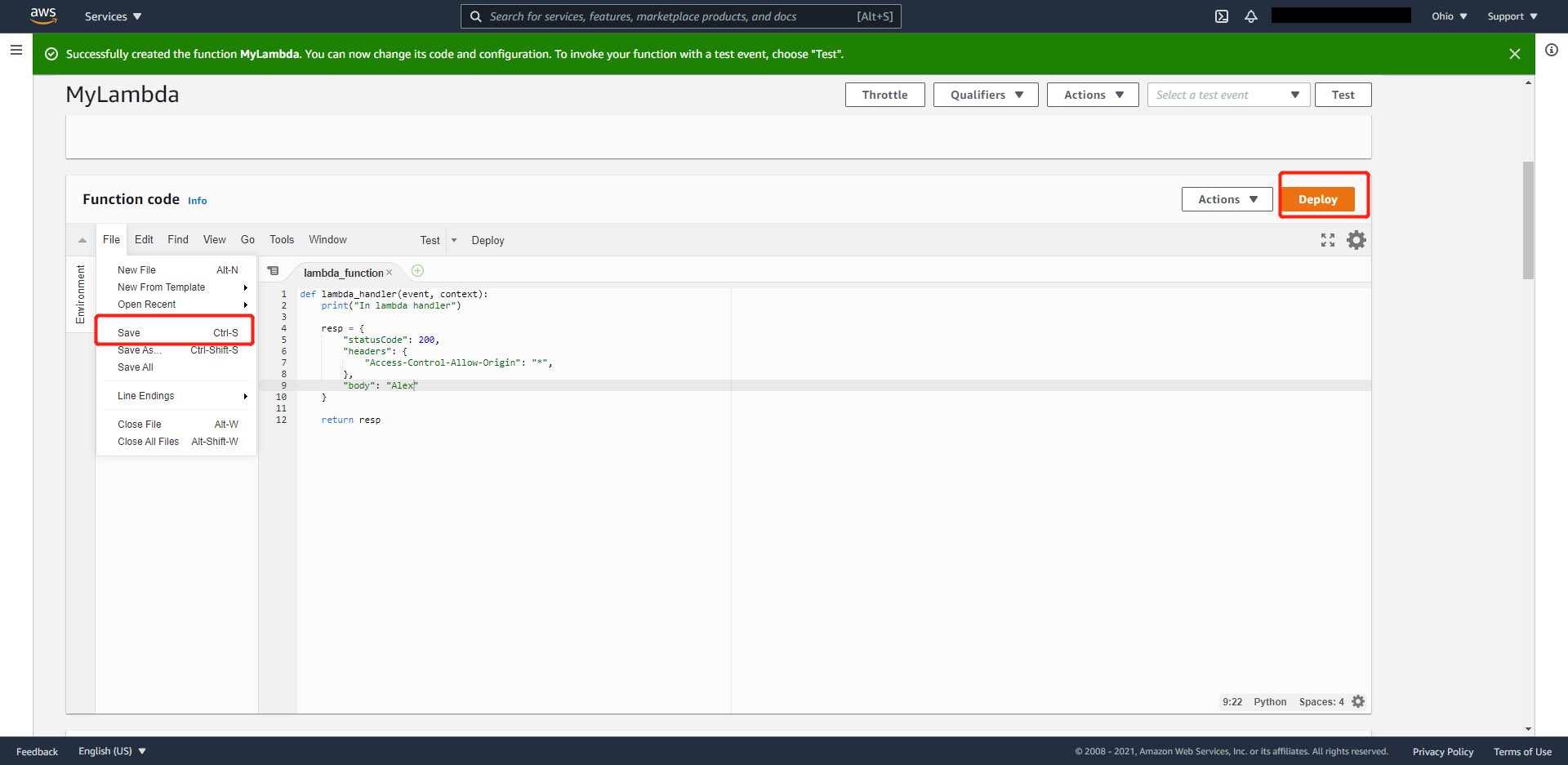 How to run a Simple API using AWS Lambda? - Sprint Networks